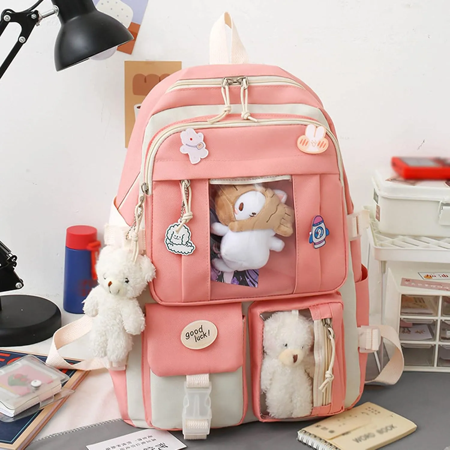 Women's Function Casual Backpack Casual Daypack with Anti-Theft Back Pocket Anti Theft Crossbody Bags for Women(One Size)
