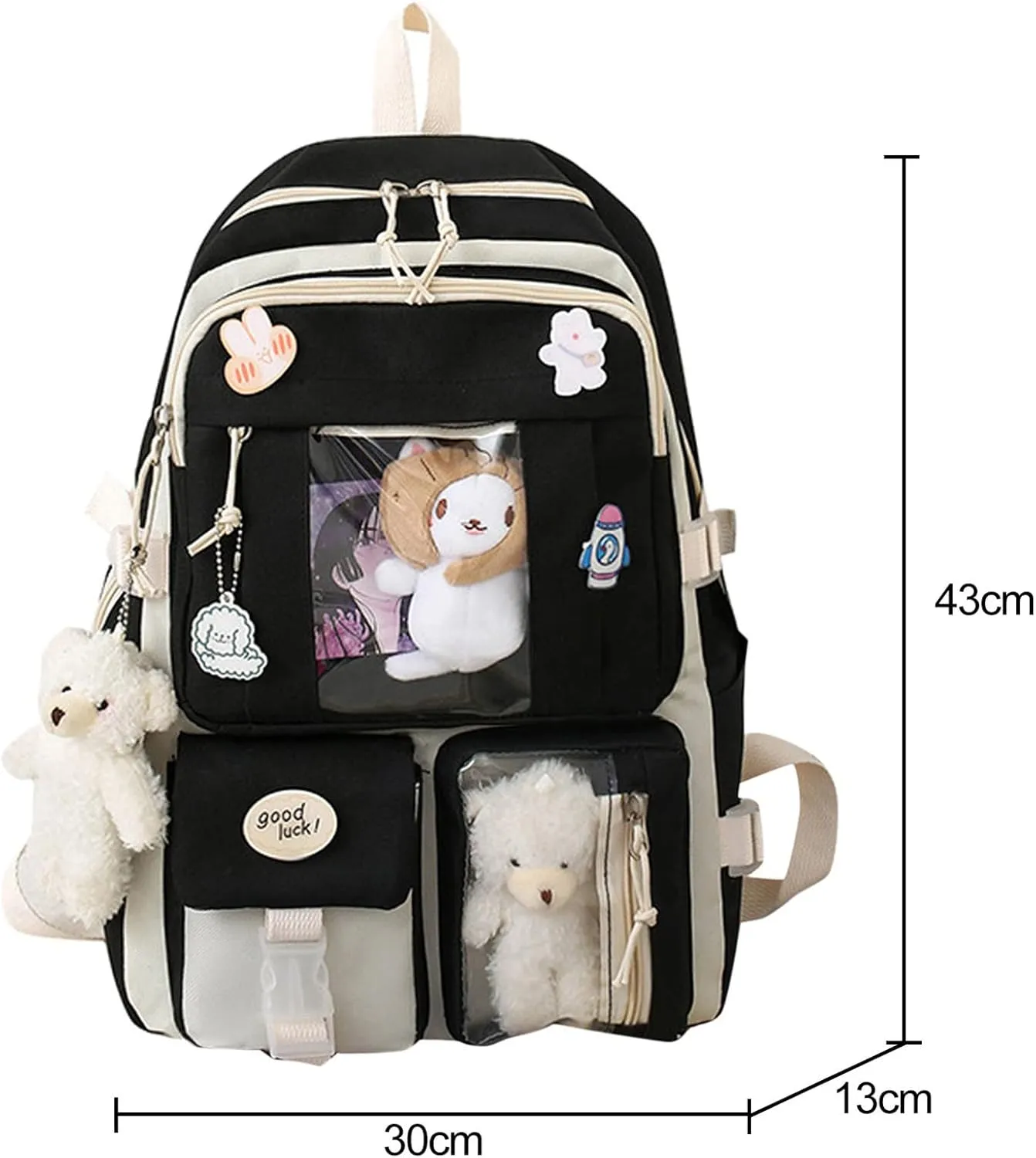 Women's Function Casual Backpack Casual Daypack with Anti-Theft Back Pocket Anti Theft Crossbody Bags for Women(One Size)