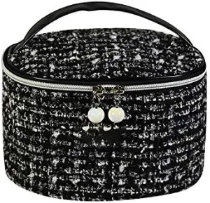 Women's Handbags Pearl Zipper Cosmetic Bag, Laptop Bag, Travel Storage Cylinder Clamshell Package