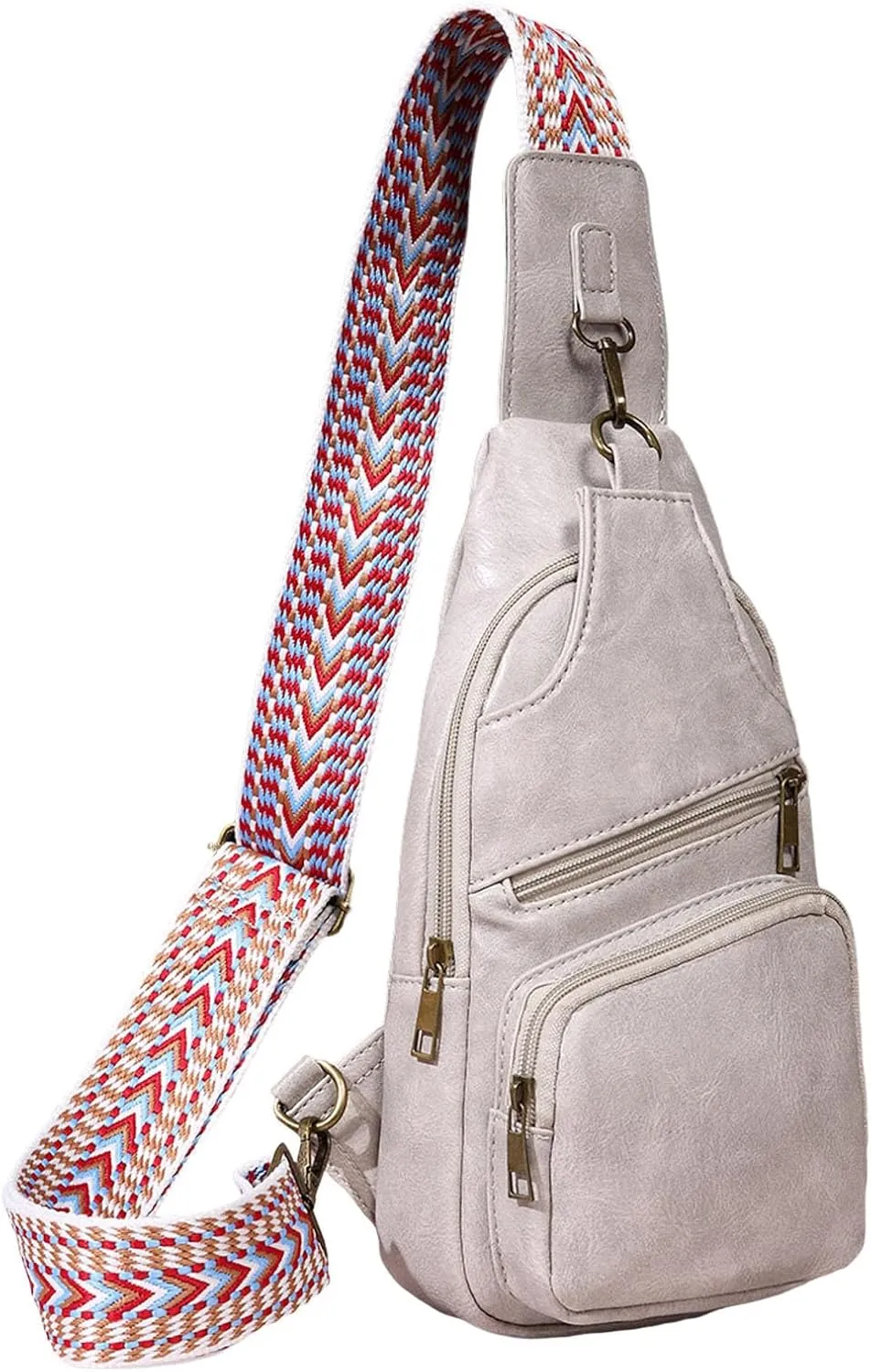 Women's Hiking Backpack Chest Bags Daypack Crossbody for Travel Sport Running Hiking Backpack Diaper Bag(Grey)