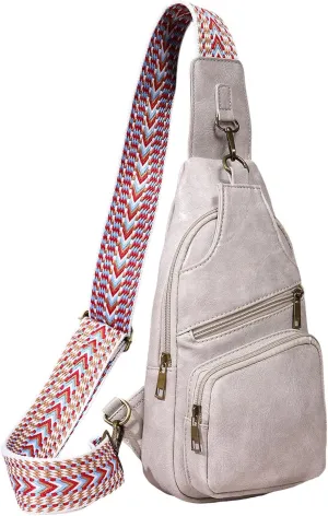 Women's Hiking Backpack Chest Bags Daypack Crossbody for Travel Sport Running Hiking Backpack Diaper Bag(Grey)