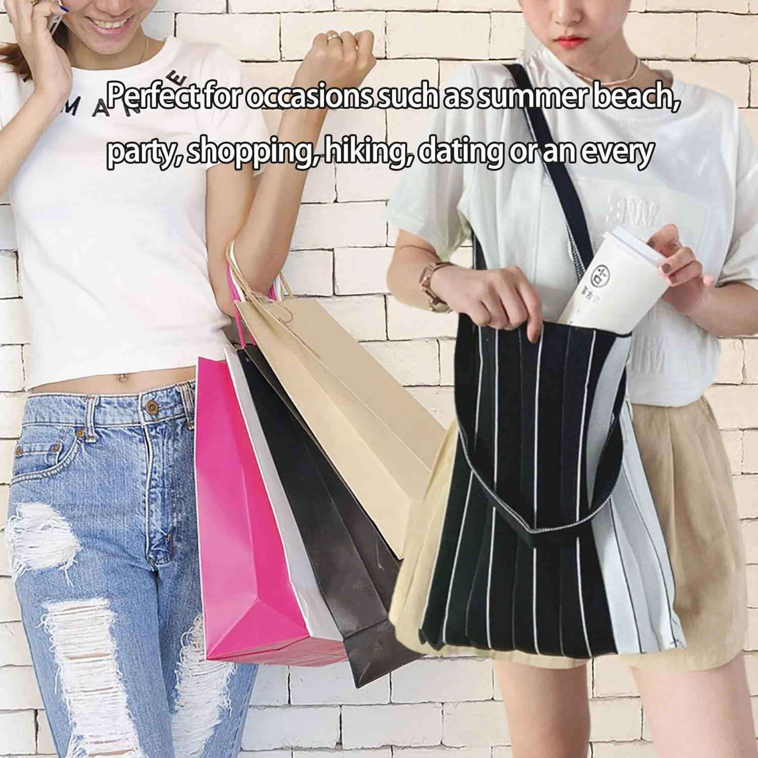 Womens Large Foldable Crochet Tote Bags Aesthetic Knit Crossbody Purse Cute Trendy Drawstring Shoulder Bag Shopping Work Bag