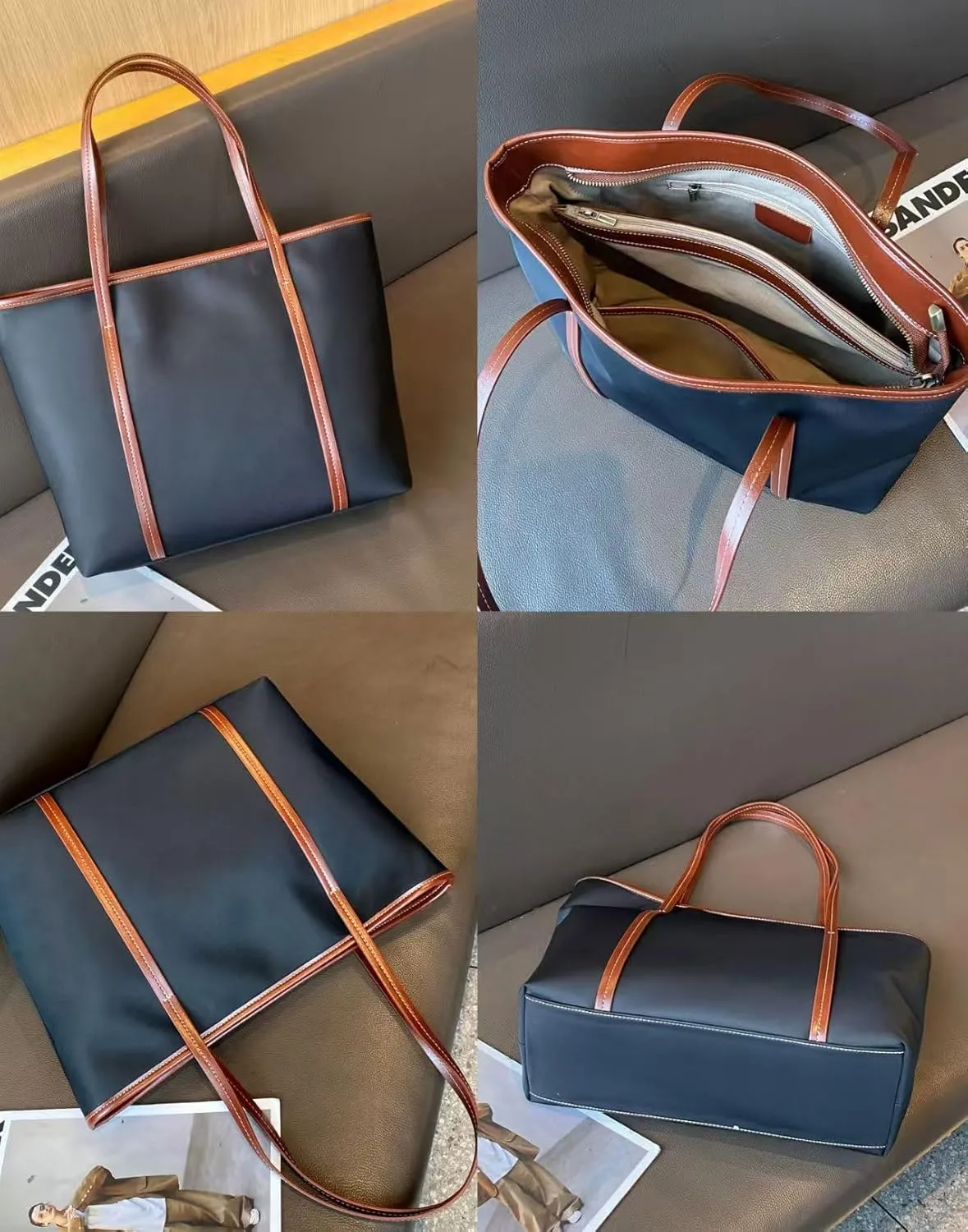 Women's nylon handbags Large capacity shoulder bags Work handbags