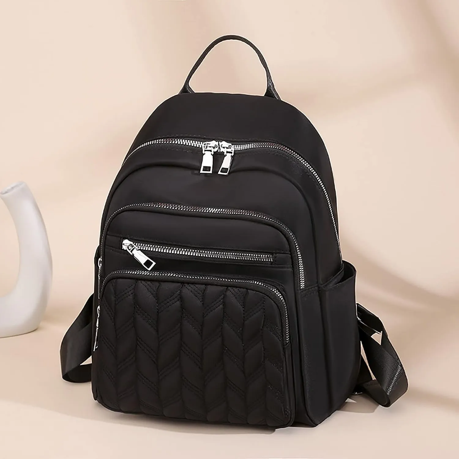 Women's Soft Leather Travel Backpack Soft Rucksack Ladies Shoulder Bags Medium Designer Backpack Purse for Women