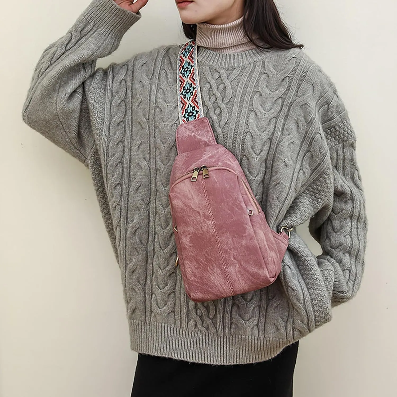 Women's Waterproof Crossbody Purses Purses for Women with Adjustable Wide Strap Stylish Versatile Bag
