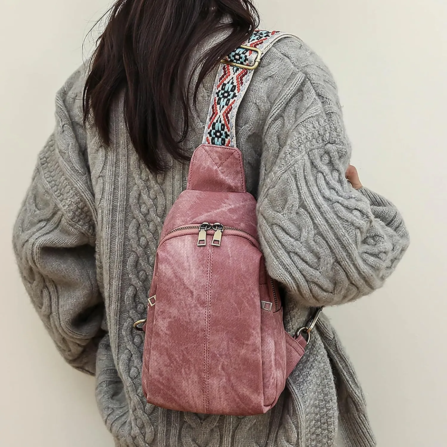 Women's Waterproof Crossbody Purses Purses for Women with Adjustable Wide Strap Stylish Versatile Bag