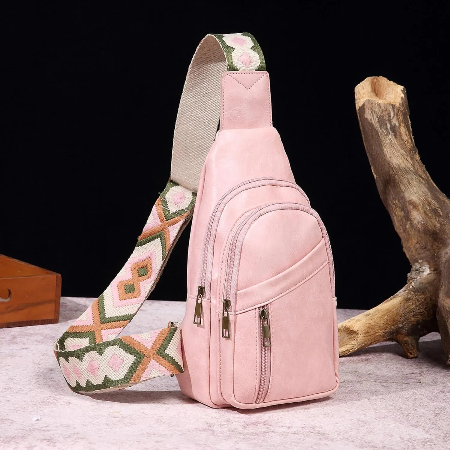 Women's Waterproof Leather Crossbody Purses Cute Designer Handbags Shoulder Bags Backpack Diaper Bag