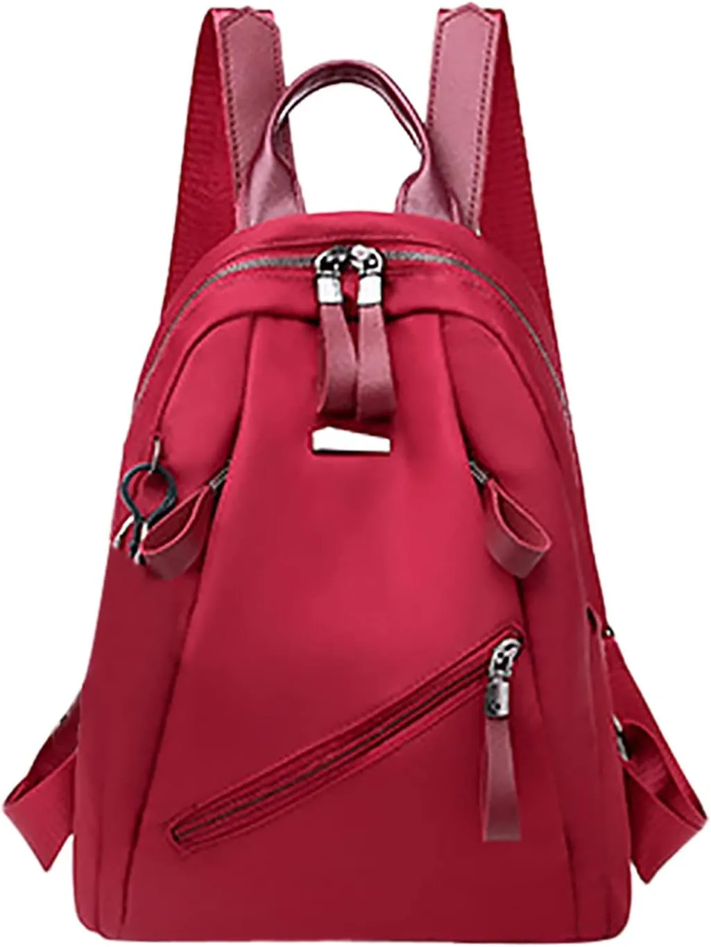 Women's Zipper Backpack Convertible Shoulder Bags with Wristlet for Work College Day Packs Lightweight for Women