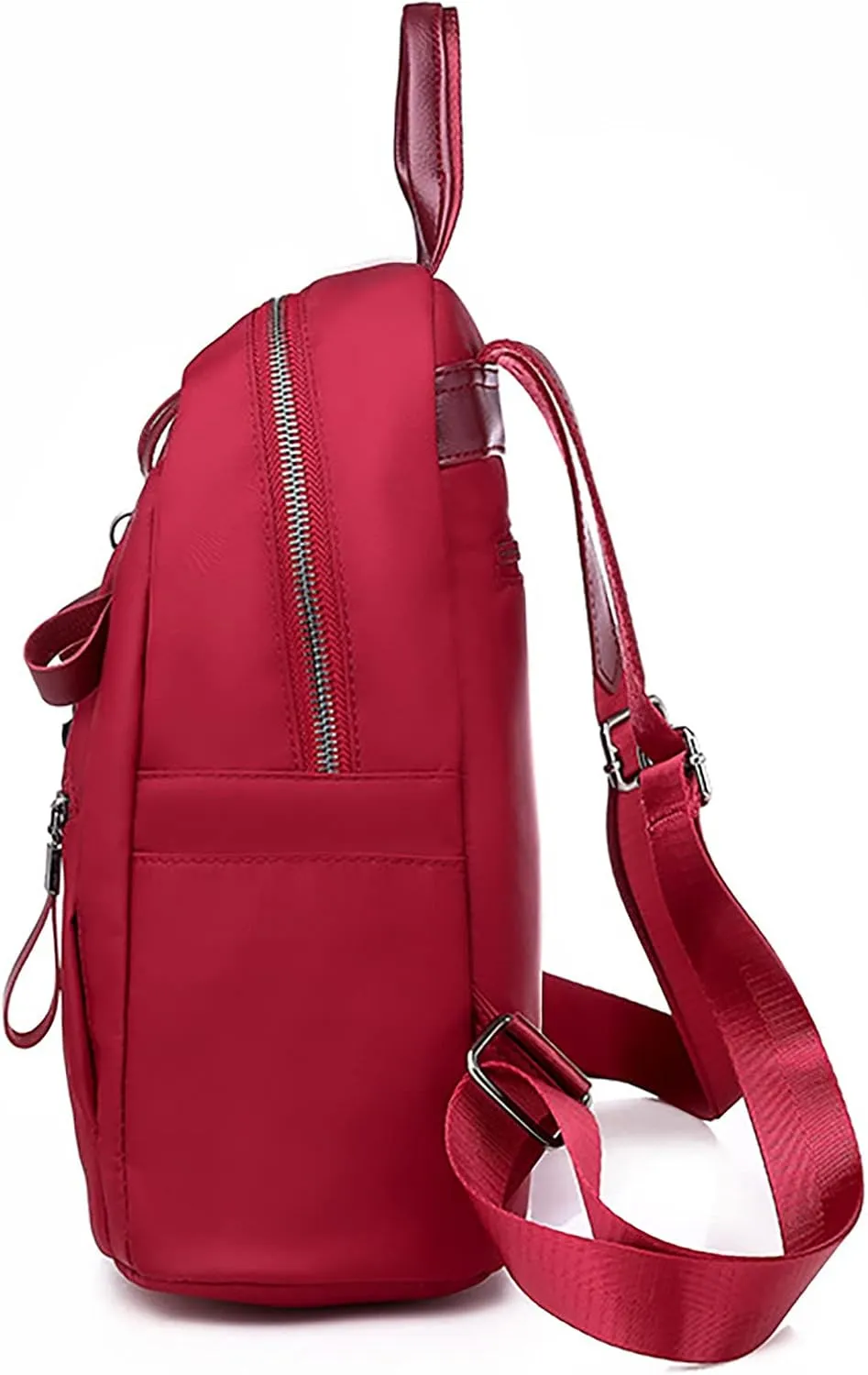Women's Zipper Backpack Convertible Shoulder Bags with Wristlet for Work College Day Packs Lightweight for Women