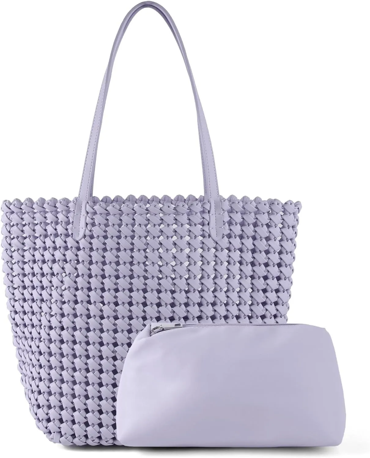 Woven Bag for Women Vegan Leather Tote Bag Large Summer Beach Travel Handbag and Clutch Retro Handmade Shoulder Bag