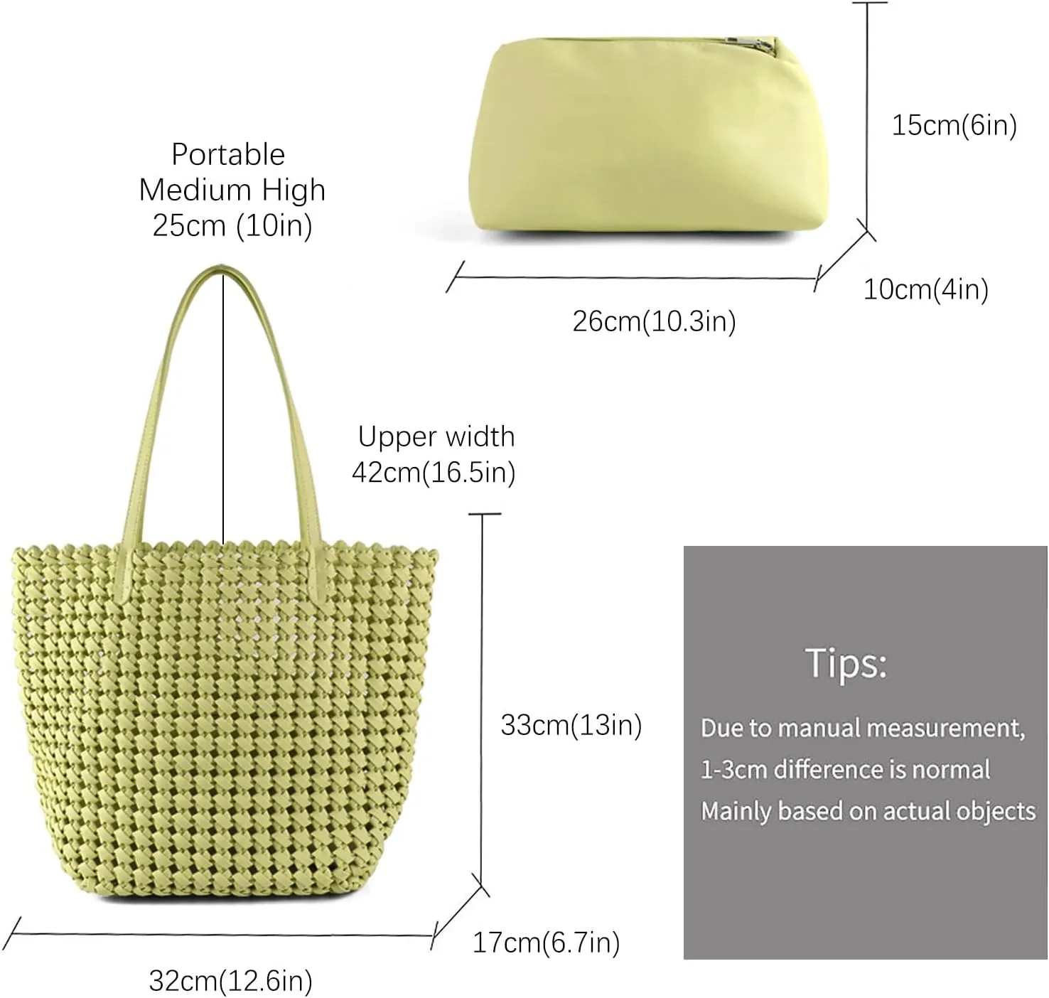 Woven Bag for Women Vegan Leather Tote Bag Large Summer Beach Travel Handbag and Clutch Retro Handmade Shoulder Bag
