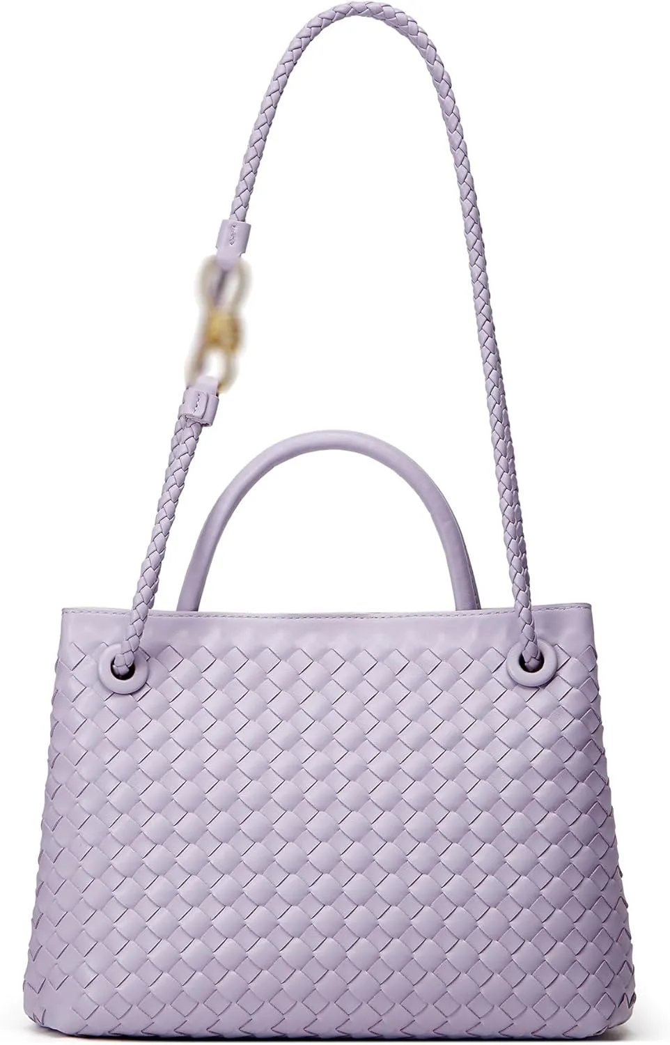 Woven Bags for Women Tote Purse: Vegan Leather Shoulder Handbags - Large Beach Tote - Travel Totes Handwoven Satchel