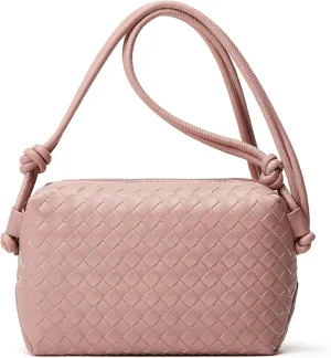 Woven Crossbody Bags for Women: Vegan Leather Purse - Handwoven Small Handbag- Trendy Shoulder Bag