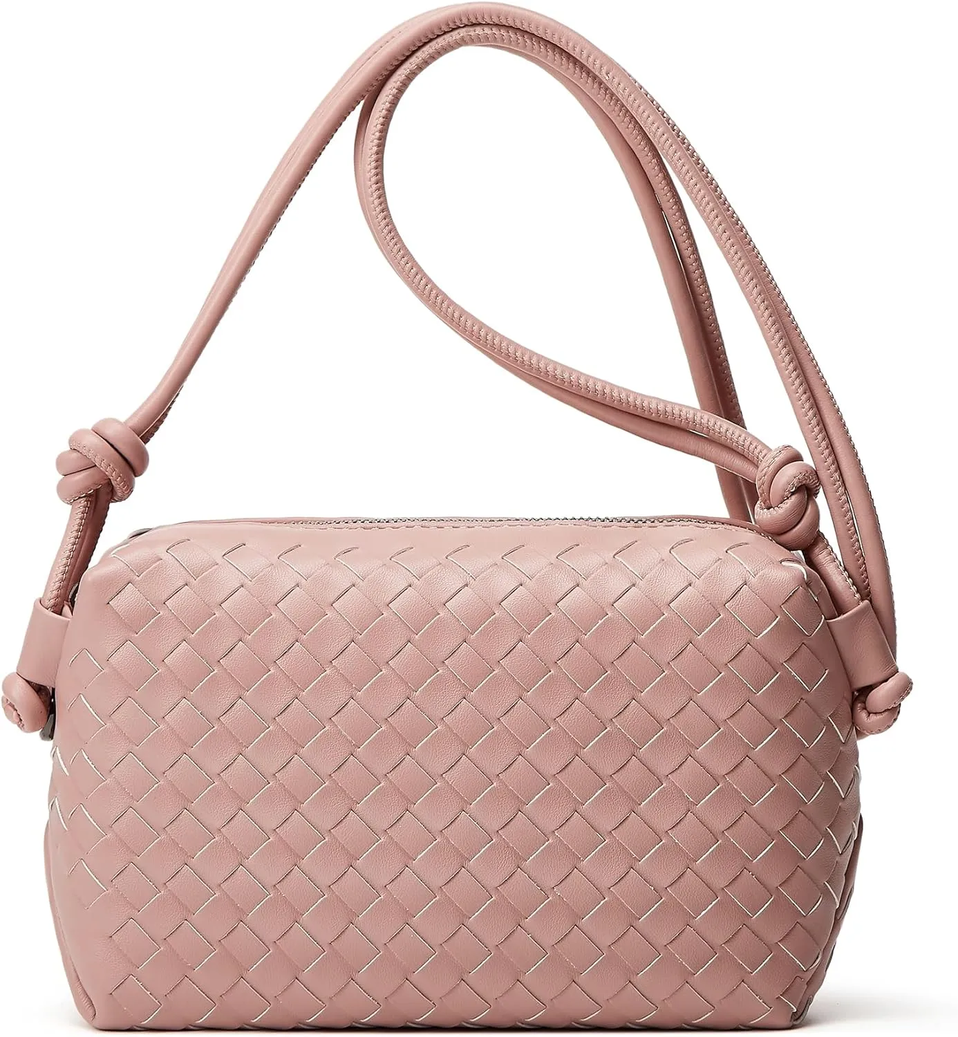 Woven Crossbody Bags for Women: Vegan Leather Purse - Handwoven Small Handbag- Trendy Shoulder Bag