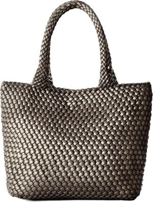Woven Tote Bag for Women, Fashion Woven Bags for Women Vegan Leather Shoulder Handbags Large Summer Beach Travel Bag