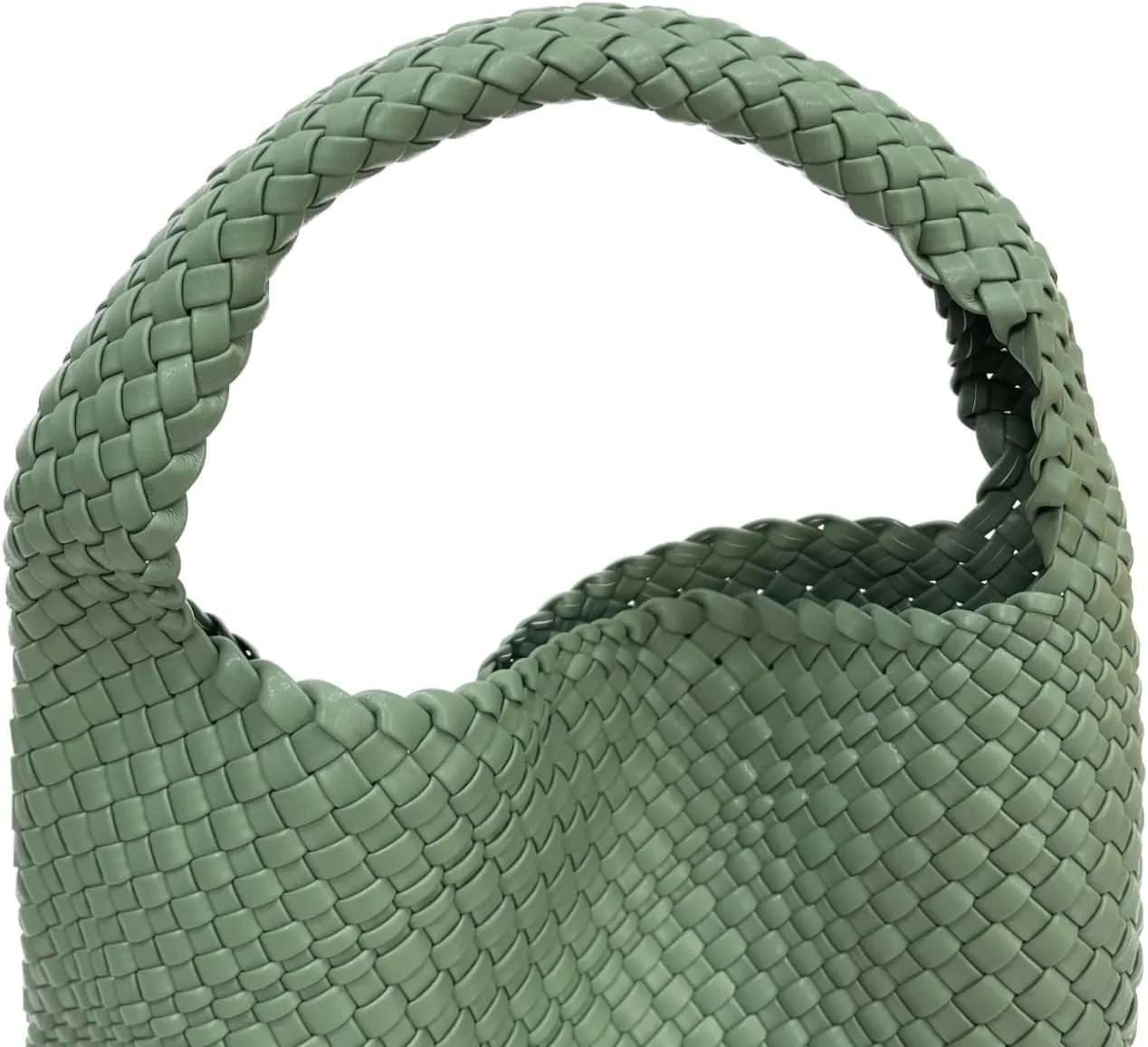 Woven Tote Bag for Women,Woven Bag Purses and Handbags,Hand-Woven Tote Handbag,Woven Shoulder Bag,Woven Leather Handbags