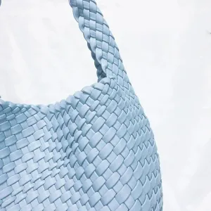 Woven Tote Bag for Women,Woven Bag Purses and Handbags,Hand-Woven Tote Handbag,Woven Shoulder Bag,Woven Leather Handbags