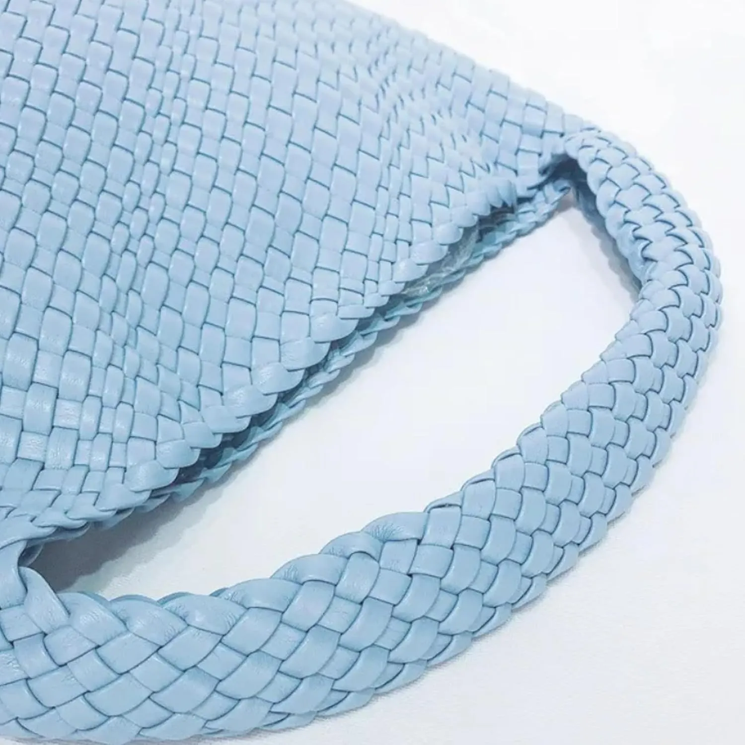 Woven Tote Bag for Women,Woven Bag Purses and Handbags,Hand-Woven Tote Handbag,Woven Shoulder Bag,Woven Leather Handbags