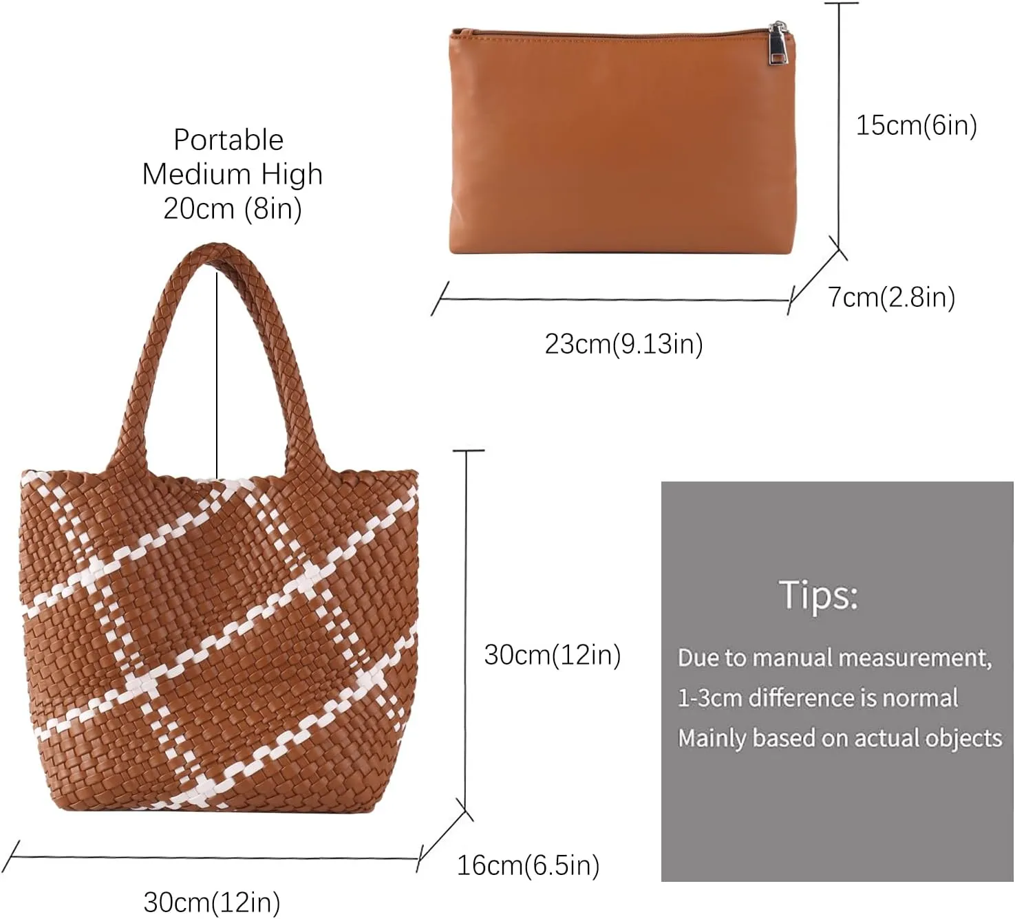 Woven Tote Bag Womens Purse Woven Bags for Women Large Summer BeachTote Bags Vegan Leather Shoulder Handbags Travel Totes
