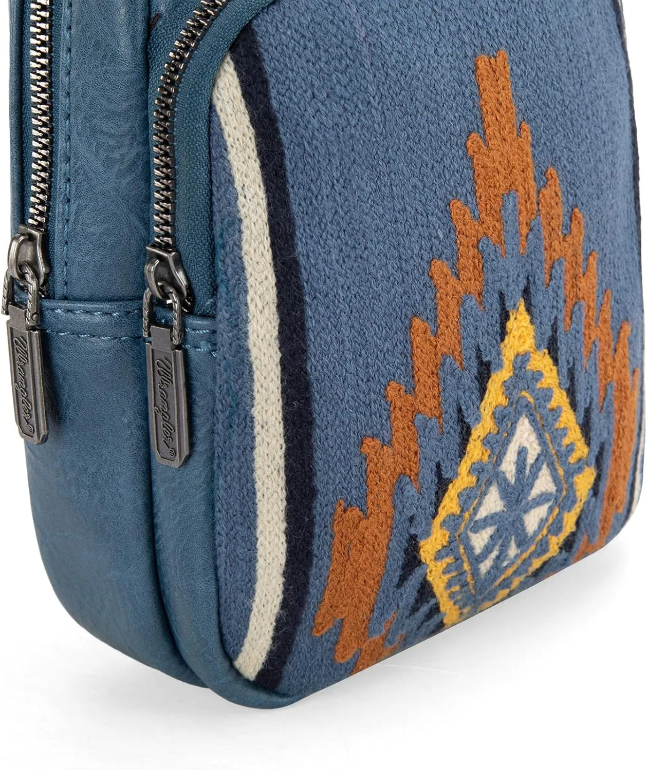 Wrangler Aztec Sling Bag for Women Western Knitted Crossbody Purse and Chest Bag With Adjustable Strap