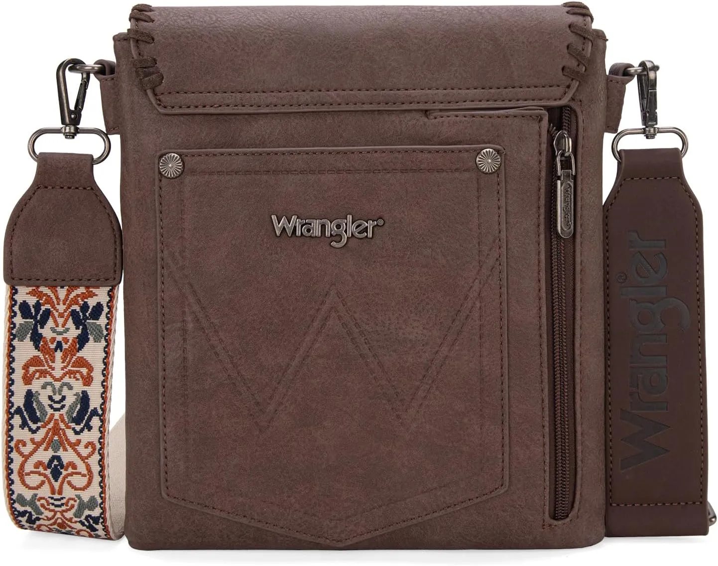 Wrangler Crossbody Bags for Women Vintage Hand Woven Shoulder Purse