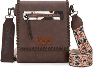 Wrangler Crossbody Bags for Women Vintage Hand Woven Shoulder Purse