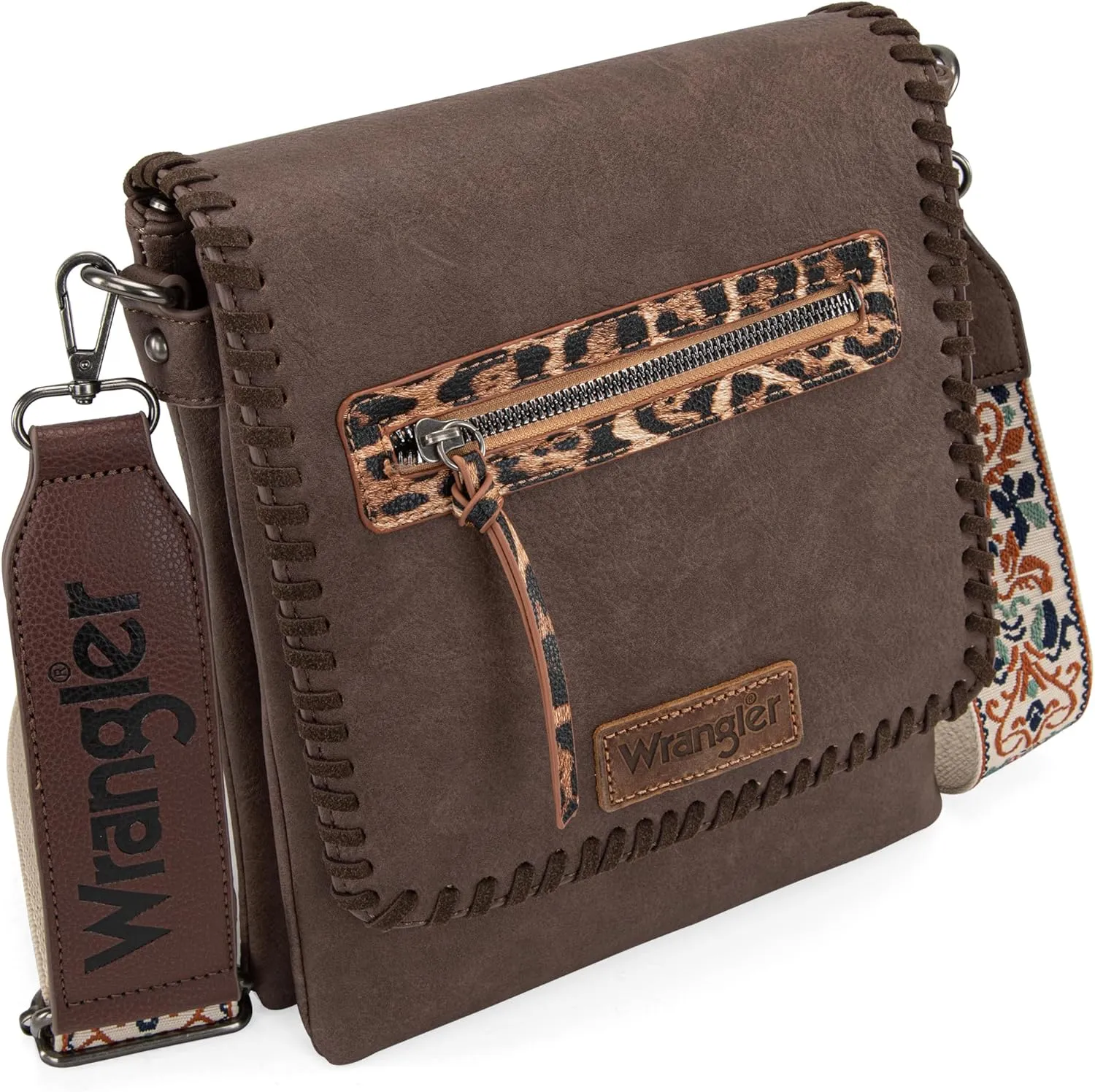Wrangler Crossbody Bags for Women Vintage Hand Woven Shoulder Purse