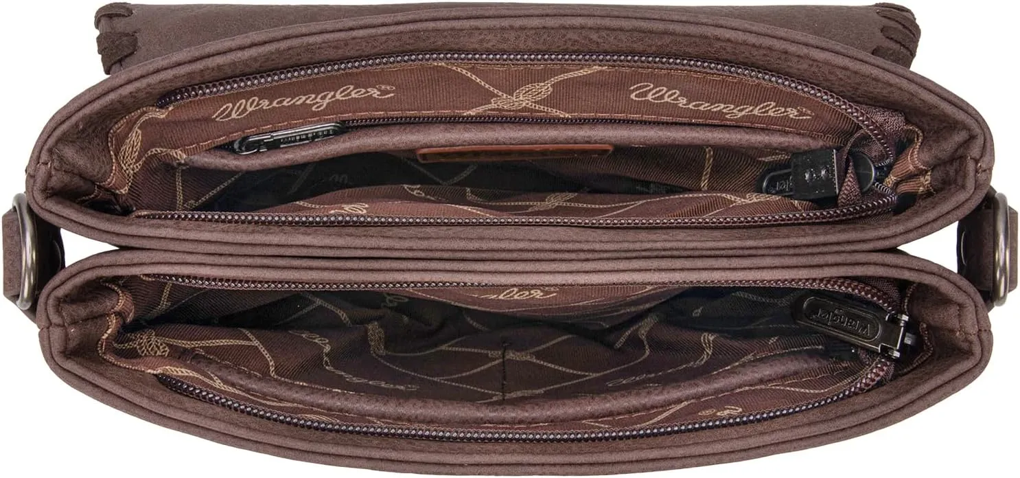 Wrangler Crossbody Bags for Women Vintage Hand Woven Shoulder Purse