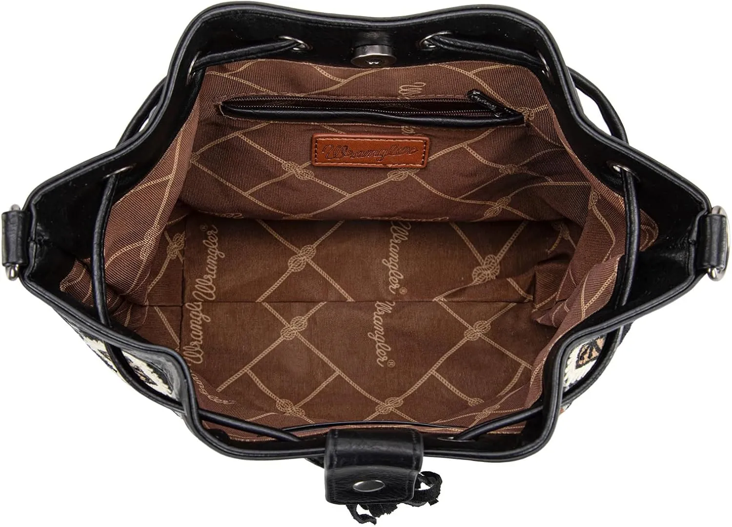Wrangler Hobo Bags for Women Designer Bucket Purses Western Shoulder Handbags