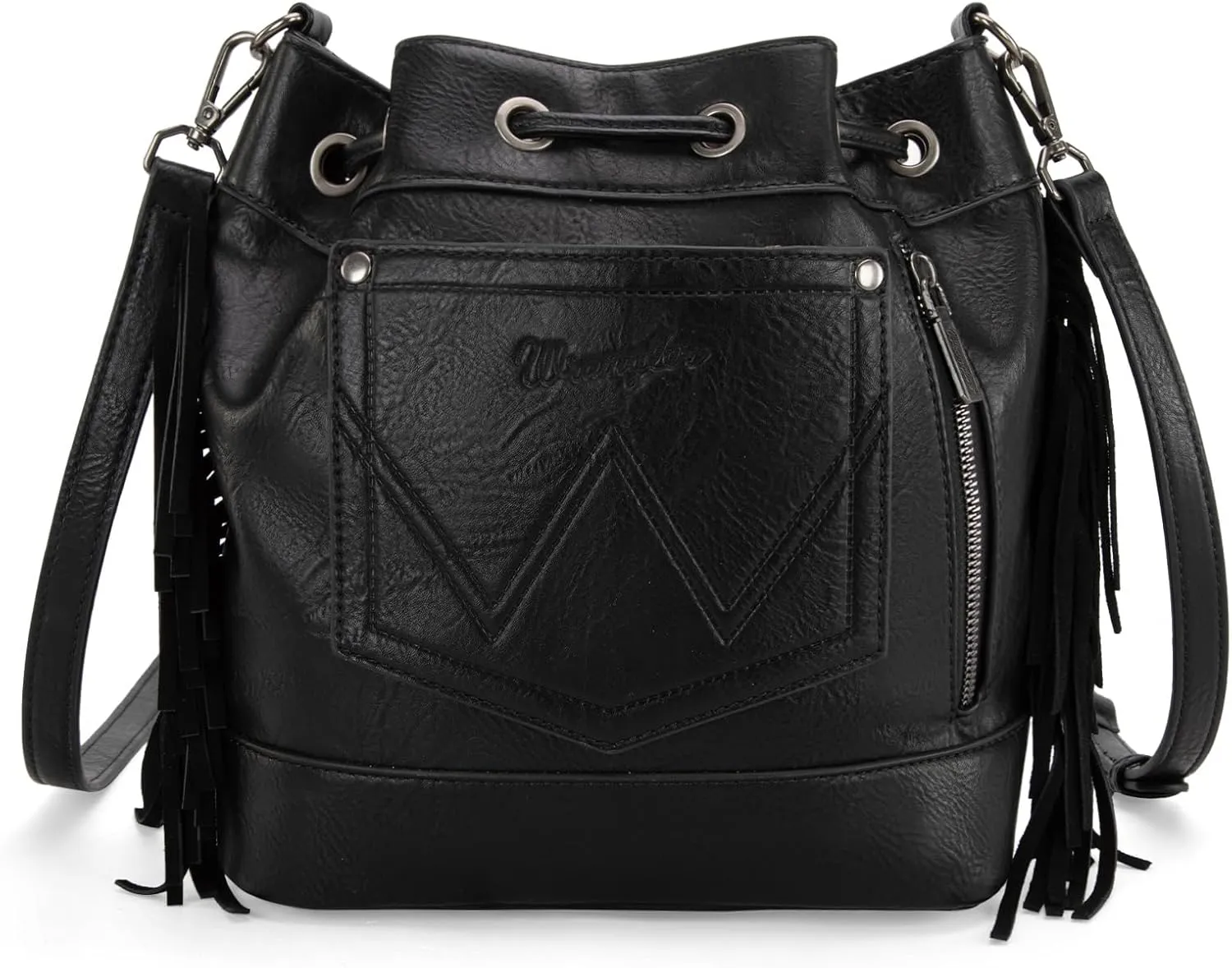 Wrangler Hobo Bags for Women Designer Bucket Purses Western Shoulder Handbags