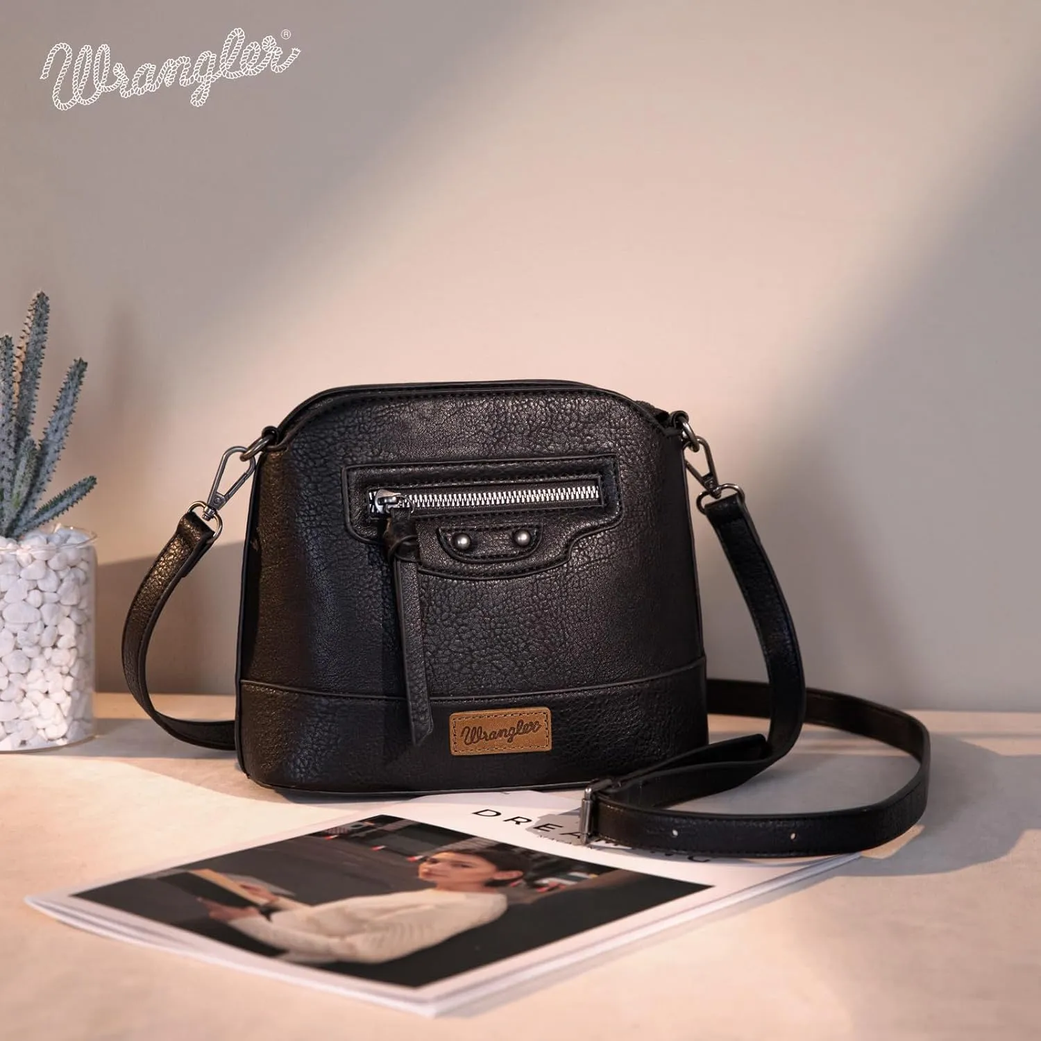 Wrangler Small Crossbody Bags for Women Shoulder Cute Purses and Handbags with Adjustable Strap