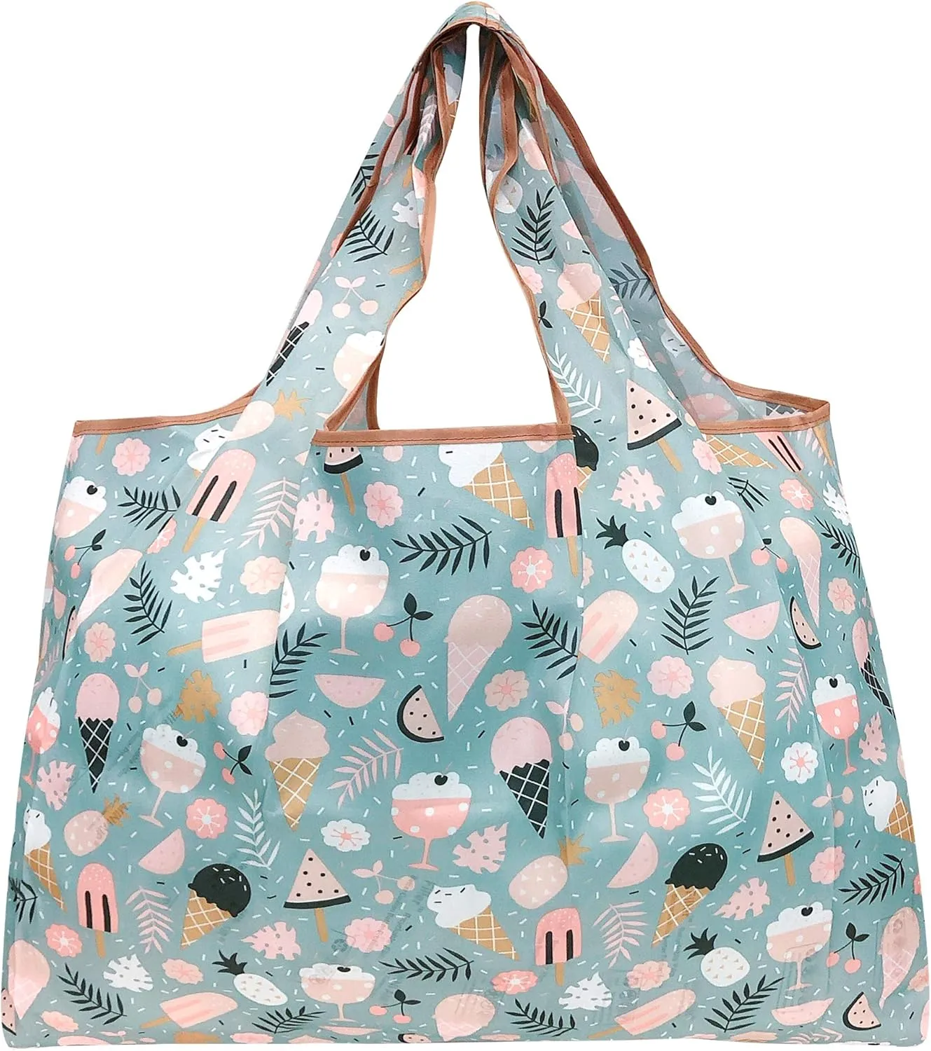 Wrapables Eco-Friendly Large Nylon Reusable Shopping Bags (Set of 2)