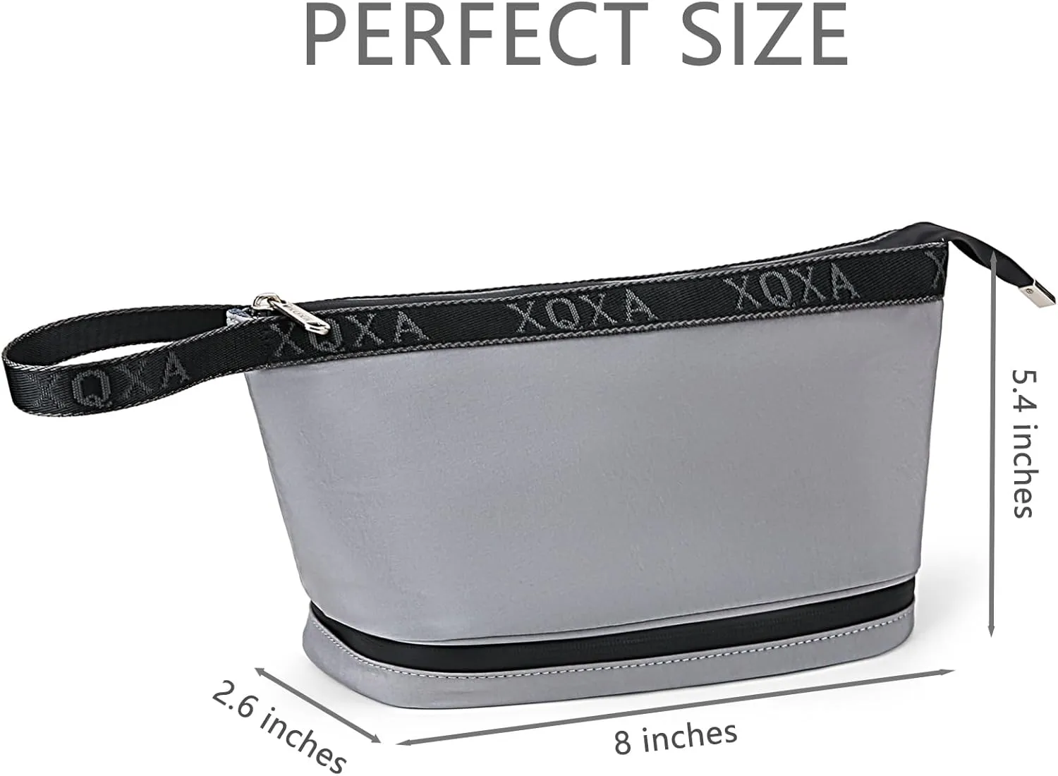 XQXA Travel Toiletry Bag for Women, Hanging Dopp Kit Water Resistant Makeup Bag for Men, Mens Travel Bag Shaving Bag for Toiletries Accessories (05-Grey)
