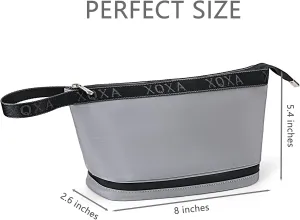 XQXA Travel Toiletry Bag for Women, Hanging Dopp Kit Water Resistant Makeup Bag for Men, Mens Travel Bag Shaving Bag for Toiletries Accessories (05-Grey)