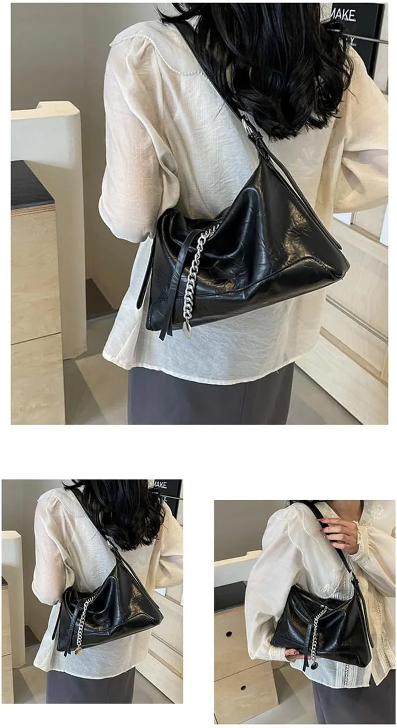 Y2k Purse Cute Triangular Hobo Shoulder Bag 2000s Vintage Slouchy Handbag Going Out Street Girly Trending Purses Women 2025