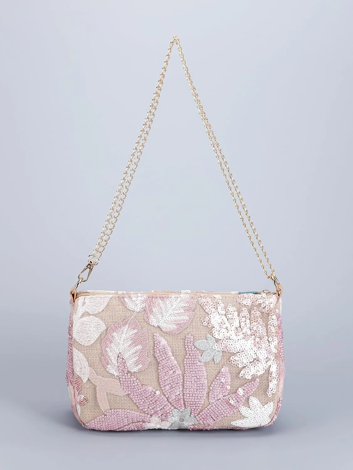 Y2k Sequin Beaded Embroidery Straw Purse Summer Floral Knit Evening Party Purses Mini Crossbody Bag Women