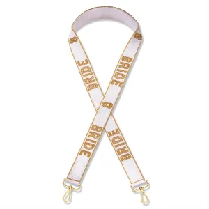 YAHPERN Beaded Bride Purse Strap Replacement Bridal Crossbody Shoulder Bag Straps Wedding Bachelorette Party Outfits Gifts (Style A)