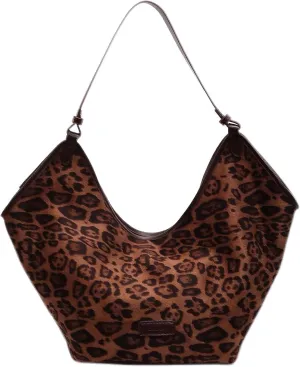 YFGBCX Suede Bags for Women Crossbody Bags Cheetah Hobo Bag Leopard Bags for Women Large Capacity Work Tote Bag