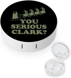 You Serious Clark Contact Lens Case Box Holder Portable Eye Contacts Travel Kit with Mirror