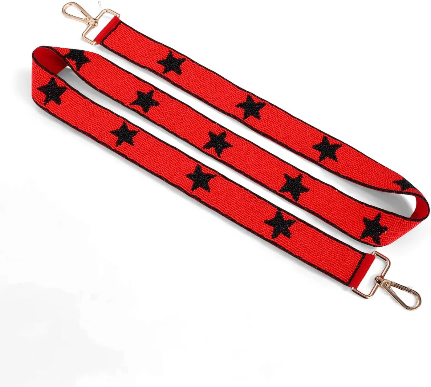 ZOLEAROPY Game Day Beaded Purse Strap Stadium Football University College Star Bag Strap Accessory Game Day Clear Crossbody